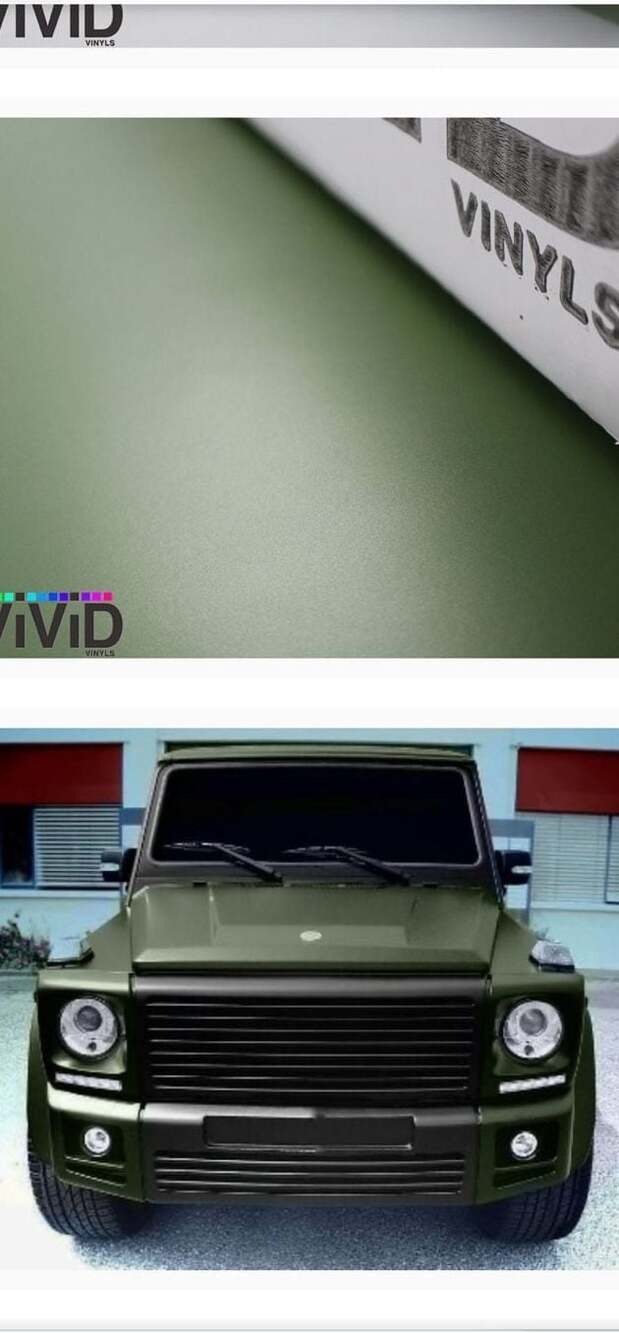 NEW VViViD Matte Military Green Auto Vinyl Wrap 120 sq/ft